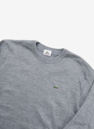 Vintage Lacoste Sport Wollpullover grau