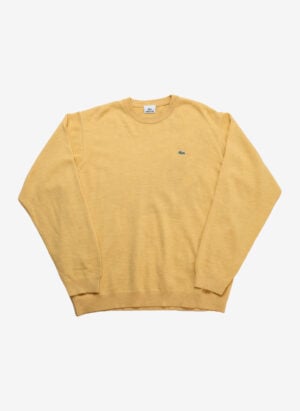 Vintage Lacoste Wollpullover gelb