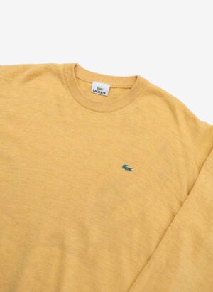 Vintage Lacoste Wollpullover gelb
