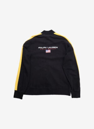 Vintage Polo Sport Ralph Lauren Zipper schwarz-gelb