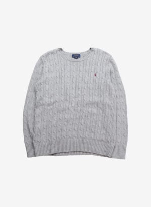 Polo Ralph Lauren Cable Strickpullover grau