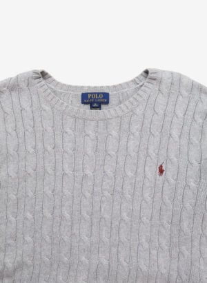 Polo Ralph Lauren Cable Strickpullover grau
