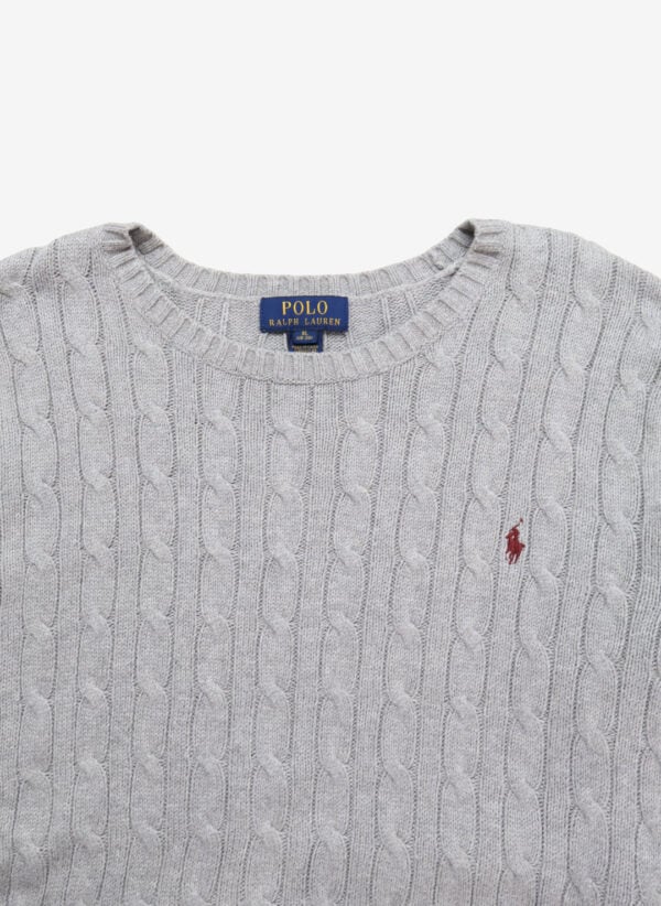 Polo Ralph Lauren Cable Strickpullover grau