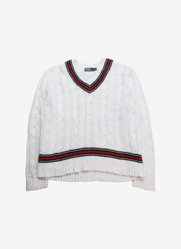 Vintage Polo Ralph Lauren V-Neck Kaschmir Strickpullover