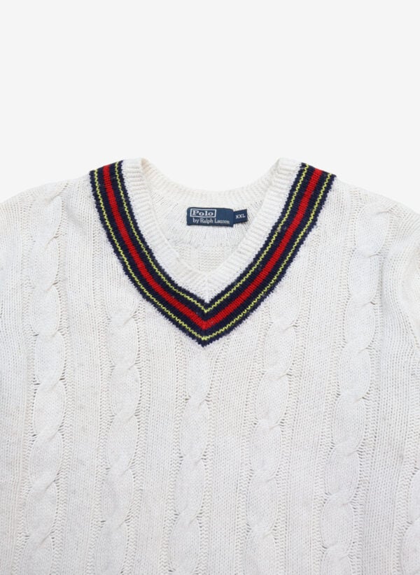 Vintage Polo Ralph Lauren V-Neck Kaschmir Strickpullover