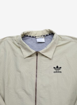 Vintage 90s Adidas Coach Jacke beige