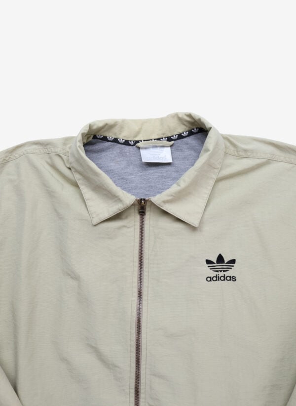 Vintage 90s Adidas Coach Jacke beige