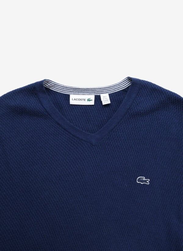 Lacoste V-Neck Strickpullover navy