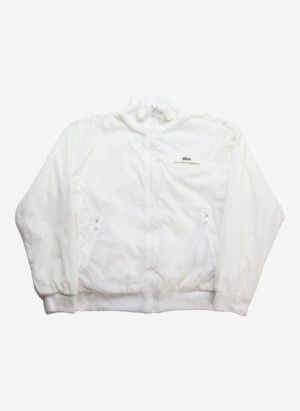 Vintage 80s Lacoste Izod Harrington Jacke reversible weiß
