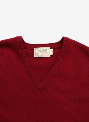 Vintage L.L.Bean Pullunder Wolle weinrot