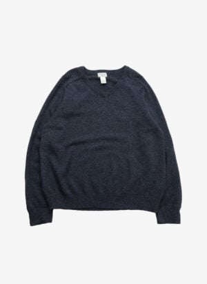 L.L.Bean Wollpullover V-Neck dunkelgrau