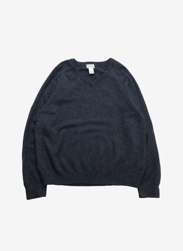 L.L.Bean Wollpullover V-Neck dunkelgrau