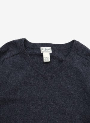 L.L.Bean Wollpullover V-Neck dunkelgrau