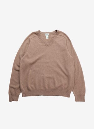 Vintage L.L.Bean Lambswool V-Neck Pullover beige