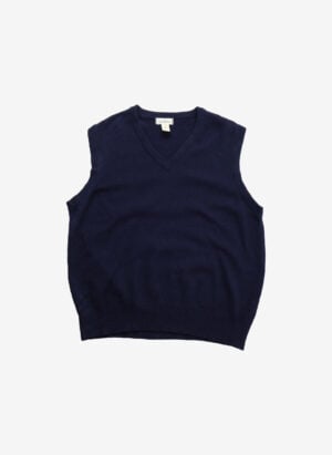Vintage L.L.Bean Wollpullunder navy V-Neck