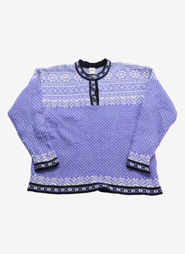 Vintage L.L.Bean Damen Merino Wollpullover lila