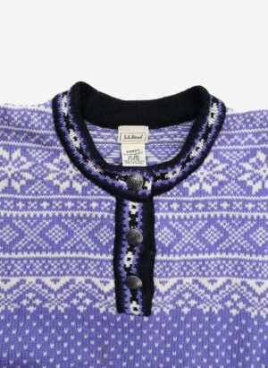 Vintage L.L.Bean Damen Merino Wollpullover lila