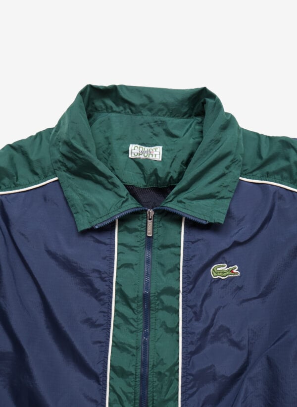 Vintage 90s Lacoste Sport Trackjacket navy grün