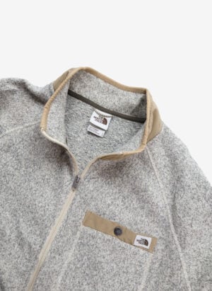 The North Face Fleecejacke Full-Zip grau meliert