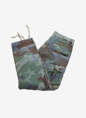 Vintage Woodland Camo Cargohose grün