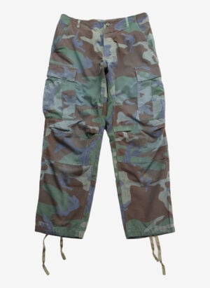 Vintage Woodland Camo Cargohose grün