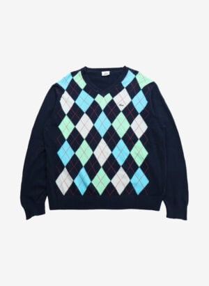 Lacoste Argyle V-Neck Strickpullover navy
