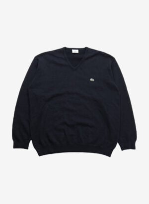 Lacoste Wollpullover V-Neck schwarz