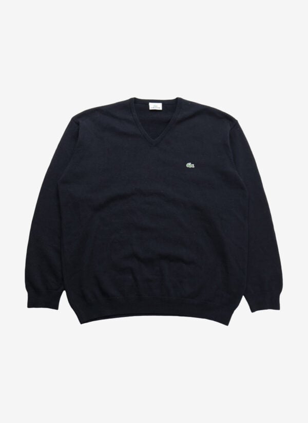 Lacoste Wollpullover V-Neck schwarz