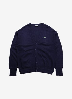 Vintage 80s Chemise Lacoste Cardigan navy