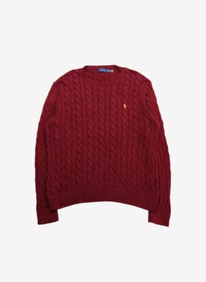 Polo Ralph Lauren Cable Strickpullover bordeaux