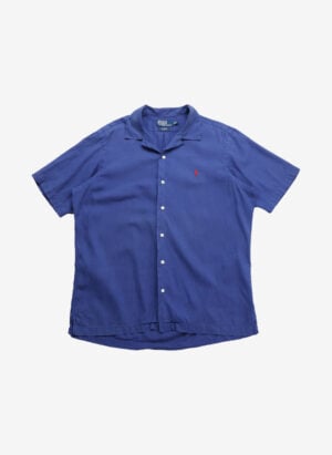 Polo Ralph Lauren Leinen Kurzarmhemd blau