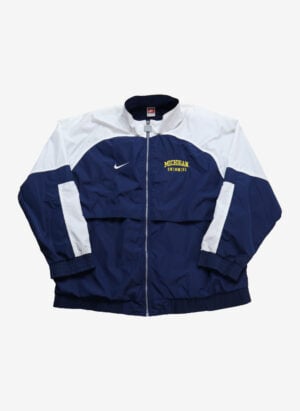 Vintage 90s Nike Team Sports Michigan Swimming Trackjacket navy weiß