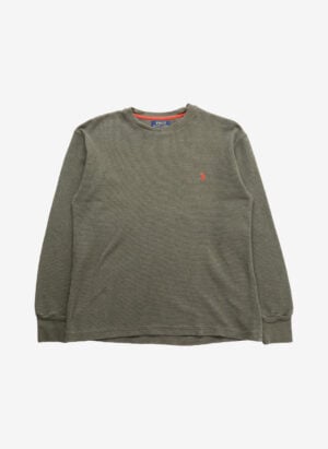 Polo Ralph Lauren Waffel Longsleeve oliv