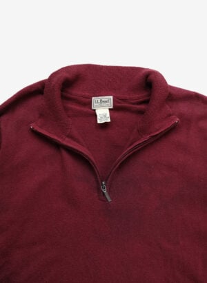 L.L.Bean Half-Zip Strickpullover bordeaux