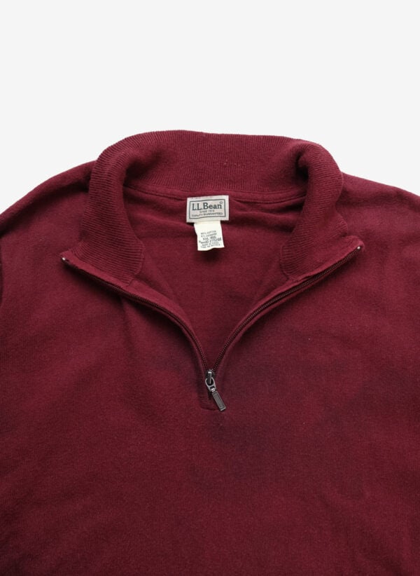L.L.Bean Half-Zip Strickpullover bordeaux