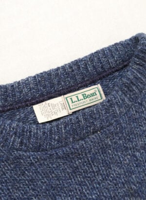 Vintage 80s L.L.Bean Wollpullover blau