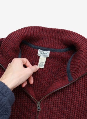 L.L.Bean Strickjacke rot meliert