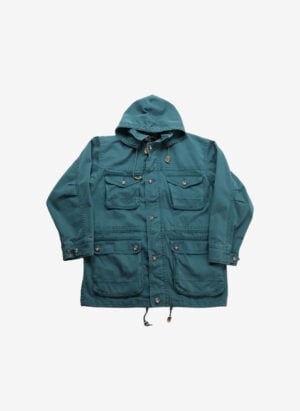 Vintage 90s Eddie Bauer Parka Jacke mit Kapuze grün