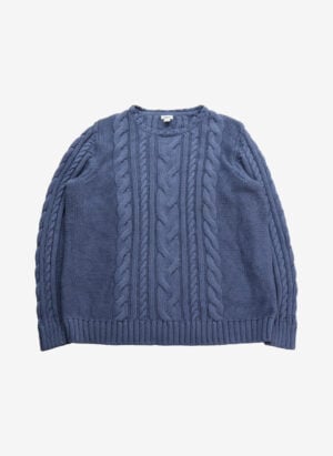 L.L.Bean Cable Strickpullover blau