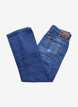 Vintage 80s Lee Jeans blau washed Bootcut