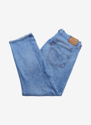 Levi’s Wedgie Straight Jeans washed blau Damen