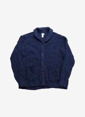 L.L.Bean Strickjacke Schalkragen Wolle navy