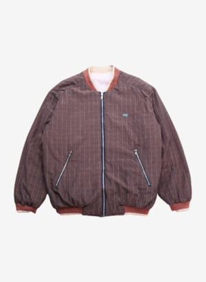 Vintage 90s Lacoste Wendejacke Bomberjacke braun rosa