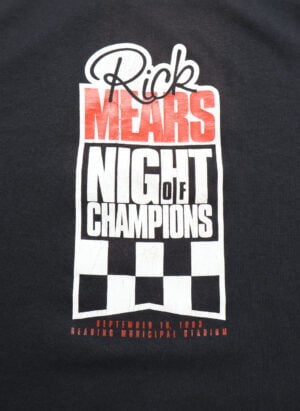 Vintage 90s Rick Mears Night of Champions T-Shirt schwarz