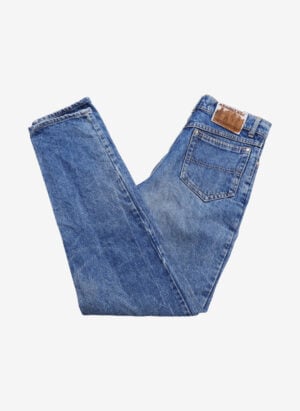 Vintage 90s Fiorucci Safety Jeans washed blau