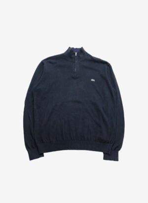 Lacoste Half-Zip Strickpullover schwarz