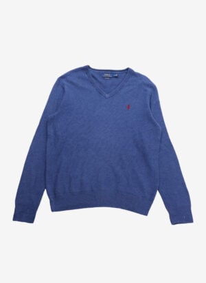Polo Ralph Lauren V-Neck Strickpullover blau