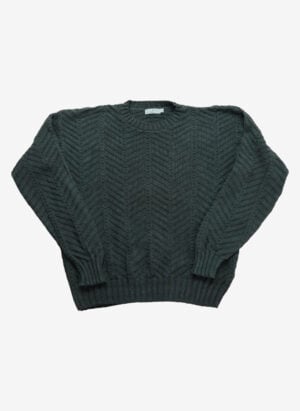 Vintage 90s L.L.Bean Baumwollstrickpullover grün