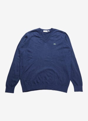 Lacoste V-Neck Pullover blau