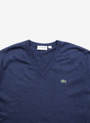 Lacoste V-Neck Pullover blau